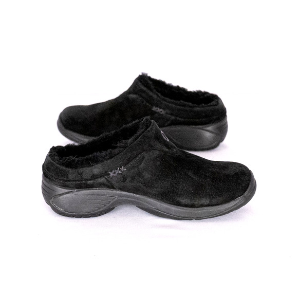 Merrell Women's Encore Ice Suede Clogs Size 6 Black Comfort Casual Winter Cozy - Picture 3 of 8
